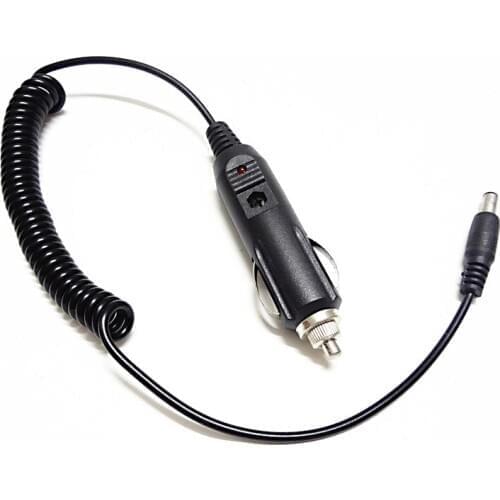 Walkie Talkie Car Charger Cable For Baofeng UV-5R UV-5RE 5RA Radio Charger Dock Cigarette Lighter Slot 12V DC Power Charge Wire