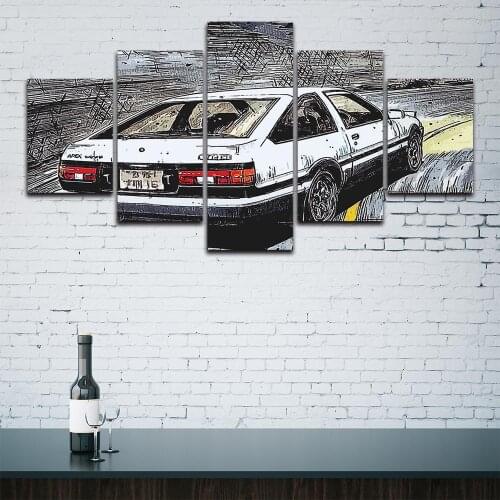 Initial D Canvas Painting Wall Art Print Poster Picture Decorative Painting Living Room Home Decoration