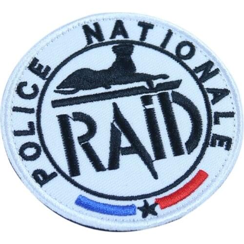 Round Adhesive Fastener Tape Badges Patches Military Tactical Embroidery Applique sew on patches for Clothing DIY Sewing Sticker