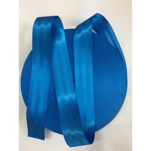 Light blue 3-36 meters a roll 3 C quality car seat belt webbing for safety harness ribbon strap webbing for DIY car seat belt
