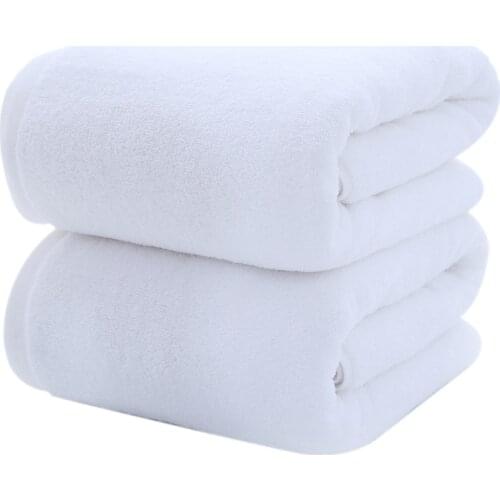 New Luxury Bath Sheet Towels Extra Large Highly Absorbent Hotel Spa Collection 70X140cm 2 Pack (White)