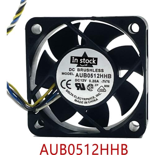 Original 100% working AUB0512HHB W401 DC12V 0.2A 5015 50mm 50x50x15mm 4Pin Server Cooling Fan pwm