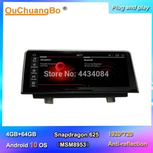 Ouchuangbo 10.25 inch car stereo gps radio for X5 X6 E70 E71 2007-2014 support anti-reflection 8 core 4+64 android 10 OS MSM8953
