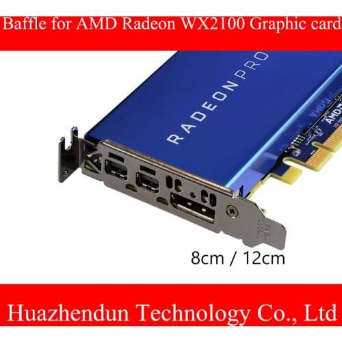 10pcs Full height Low Proflie 8cm 12CM 2U Profile Slot Bracket for AMD Radeon 100-505999 Pro WX2100 WX3100 Video card Baffle