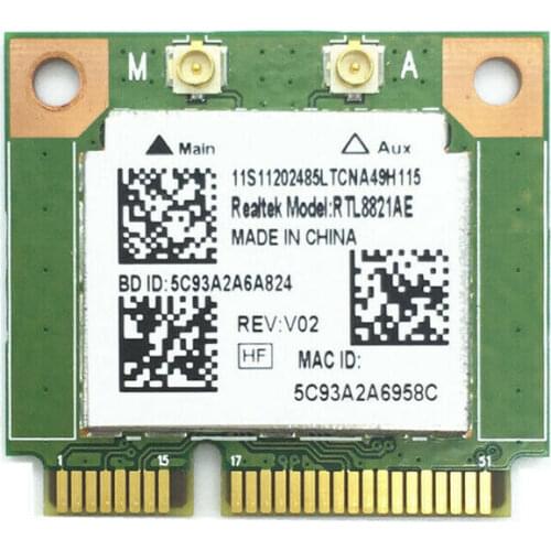 Original Realtek RTL8821AE Bluetooth 4.0 Wifi Network Card 2.4GHz 5.0GHz 433Mbps