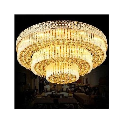 Luxury High end Ceiling Lights K9 Crystal Living Room Droplight Contains LED Bulbs Free Shipping Ceiling Lamps 110-220V