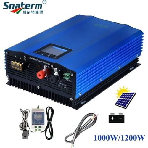 1200W Grid Tie Inverter with Limiter Sensor and Battery Discharge Power Mode DC 48v 72v 96v AC 110V - 230V for home use