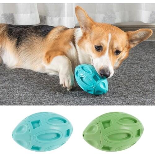 Squeaky Dog Chew Toys Rubber Puppy Chewing Fetch Ball with Squeaker Water Floating Ball Durable Pet Teeth Cleaning Toy