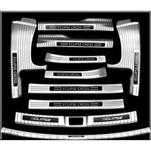 Car styling Stainless Steel Scuff Plate/Door Sill Rear Bumper Protector Sill For Mitsubishi Eclipse Cross 2018 Car accessories