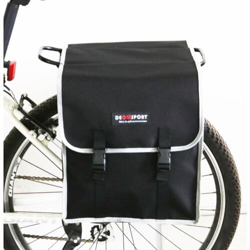 Bike Pannier Bags Rear Rack Bike Trunk Bag With Rain Cover Reflective Stripe Waterproof Bike Rear Seat Panniers Pack For Cycling