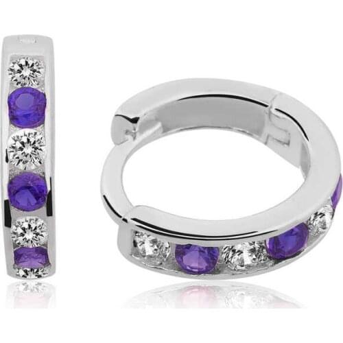 Tevuli 925 Sterling Silver Purple Ring Child Tag