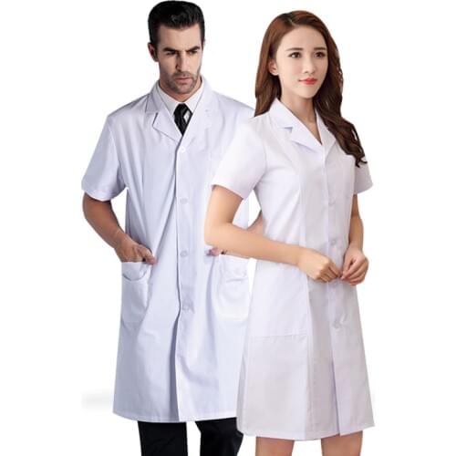 Nurse Uniform white coat for medical use with sleeve and without sleeve