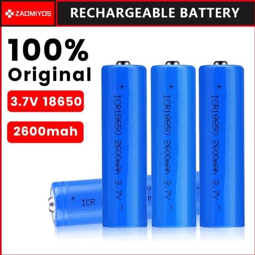 Top quality Solar monitoring dedicated 18650 rechargeable lithium battery original 3.7v 2600mah battery for solar ip camera