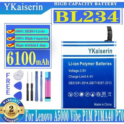 Аккумуляторы для телефонов Lenovo Vibe P1m YKaiserin China At AliExpress