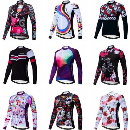 Weimostar Autumn Women Cycling Jersey Long Sleeve Spring Bicycle Cycling Clothing Pro Team Bike Jacket Road Female Cycling Top