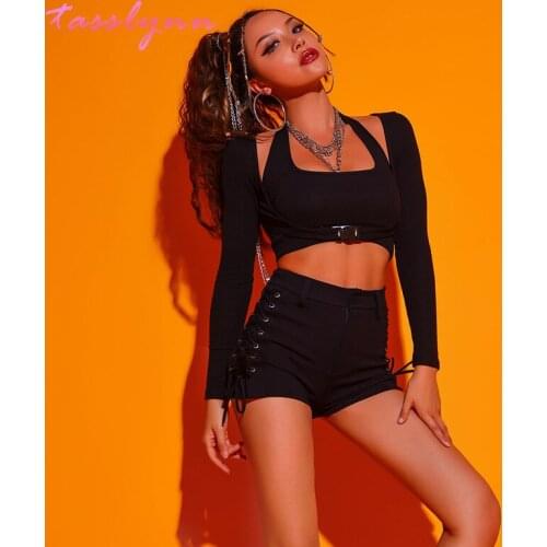 Sexy Street Wear Hip Hop Jazz Costumes for Women Women Birthday Outfit Jazz Dance Costume for Women Girls Pole Dancing Suit