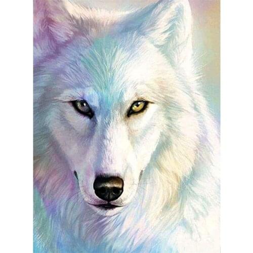 Animal Dog Husky DIY 11CT Embroidery Cross Stitch Kits Needlework Craft Set Cotton Thread Printed Canvas Home Sell