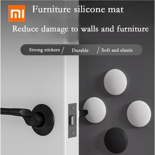 1/4PCS Silicone Crash Pad Home Anti-Collision Strong Sticky Door Back Handle Bumper Touch Refrigerator Sucker Foot Pad