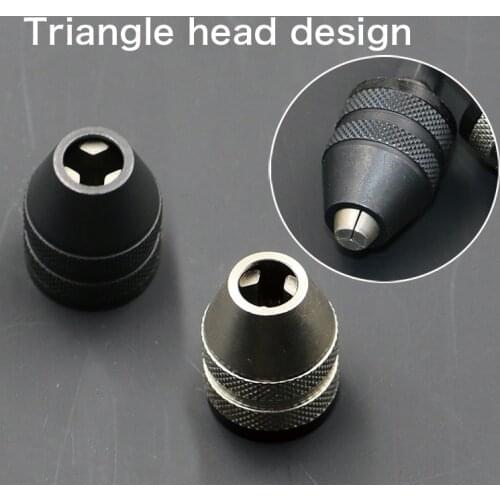 1PCS Keyless 0.5-3.0mm Drill Chuck 1/4\ Keyless Drill Bit Chuck Hex Shank Adapter Converter Quick Change For Mini Drill Chucks