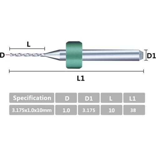 10pcs 1.0mm / micro pcb cutter / pcb print circuit board drills, carbide micro drills