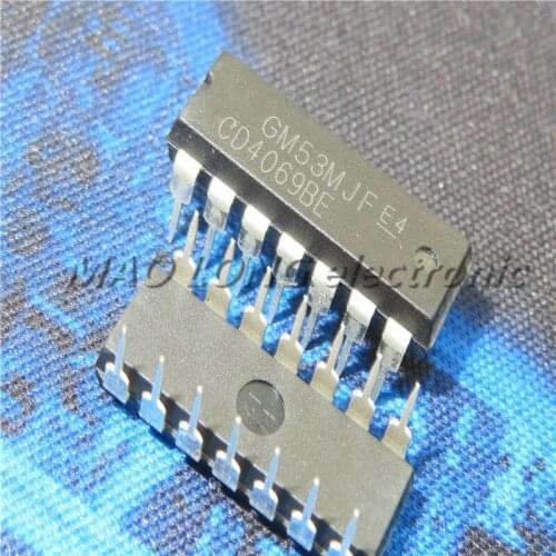 10PCS/LOT CD4069UBE DIP14 CD4069U DIP CD4069 DIP-14 CD4069BE new and original IC