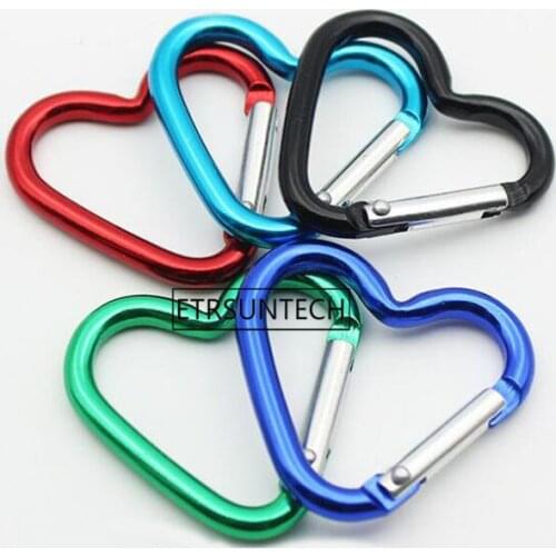1500pcs Heart Carabiner Mini KeyChain Hook Clip Kettle Bottle Cup Buckle Wedding Party Favor And Gift For Guest