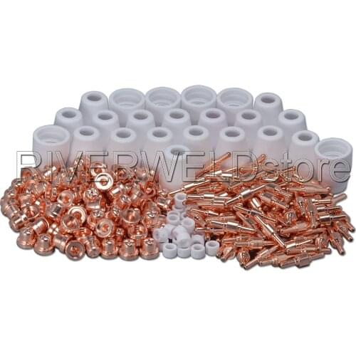 250pcs PT-31 LG-40 30/40A Air Plasma Cutter Cutting Consumables KIT Fit CT-312 CUT-40 CUT-30 CUT-50
