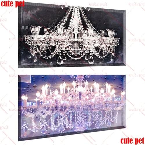 5D DIY Diamond Painting cross stitch Night Chandelier full square round diamond mosaic embroidery rhinestone decoration salon