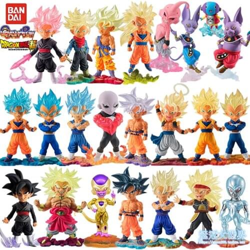 6cm-8cm Bandai Dragon Ball WFC shokugan Son Goku Broli Jiren anime figure Action PVC Collection Model Toy Anime Figure Toys For