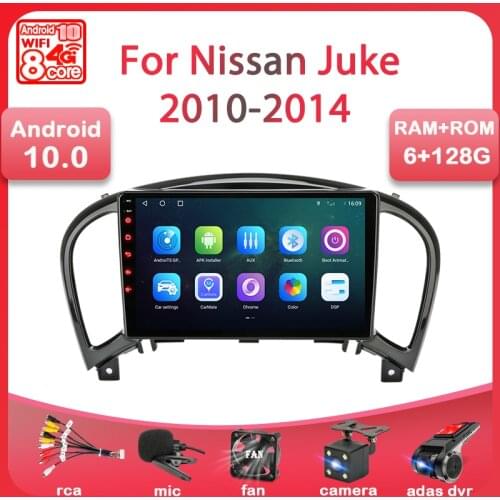 T10 Android 10 Car Radio For Nissan Juke YF15 2010 2011 2012 2013 2014 Multimedia Video Player 2 Din GPS Navigation Carplay DVD