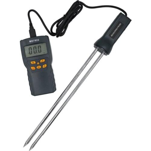 Hot Sale Digital Grain Moisture Meter MD7822 LCD Display High Precision Humidity Tester Contains Wheat Corn Rice Moisture Meter