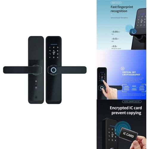 Wifi Biometric Fingerprint Smart Door Lock Electronic Password Rfid Card, Digital Password Fingerprint Lock