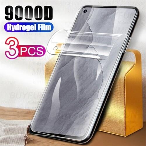 3pcs 9000d hydrogel film for realme gt master edition 5g screen protectors not glass on realmi gt master 2021 protective films