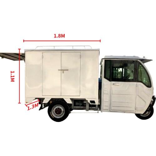 Courier truck, electric tricycle, household semi-enclosed load-carrying truck dual-use battery, postal truck