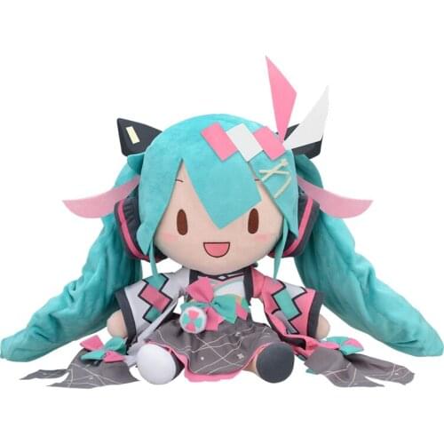 Hatsune Magic Miku 2020 Summer Festival Cartoon Figures Plush Doll Anime Figures Stuffed Toy Anime Plush Soft Pillow