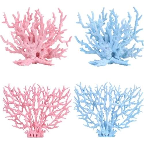 28TC Artificial Coral Plant Aquarium Decor Coral Ornaments Fish Tank Decorations