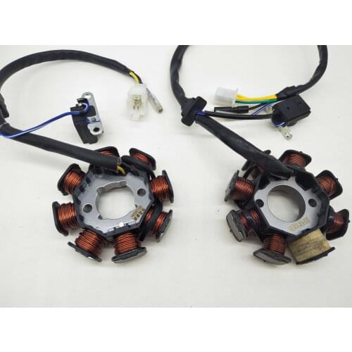A637 Motorcycle Generator Stator Coil Assembly For GY6 150cc 8 Pole 4 Wire DC Coil /AC Motor Coil Scooter ATV Go Kart