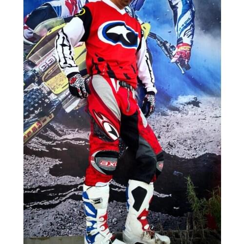 Motocross Suits Jersey with Pants Combination Downhill Motorcycle MX ATV Dirt Bike ATV trousers Exhaust Anti hot design