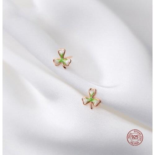 LKO 925 Sterling Silver Summer Small Fresh Stud Earrings Bump Colour Flower Earring For Women Party Jewelry Gifts Of2021 Trendy