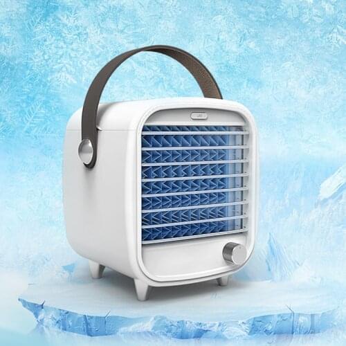 Ice Cube Mini Air Conditioner Cooling Portable Usb Personal Air Cooler Fan Three-Tier Refrgeration Air Cooler For Room Living