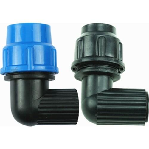 Plastic PE water pipe quick connection female thread 1/2 "3/4" 1" Elbow direct quick connection 20mm 25mm 32mm