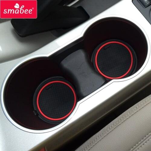 Smabee Anti-Slip Gate slot mat For Ford KUGA 2013 2~ 2016 Escape MK2 pre-facelift Rubber Non-slip mats Accessories Car sticker