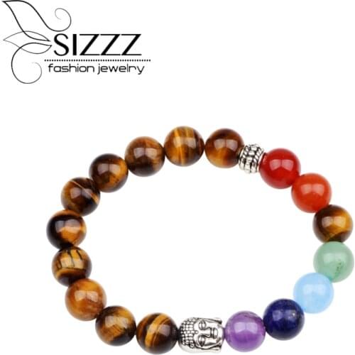 SIZZZ 2017 6cm Diameter Fashion bracelet Bead head colorful Yoga Bracelet&Bangles For Women