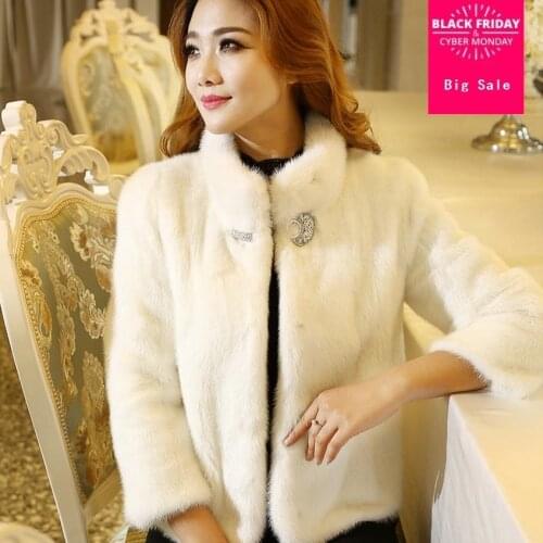 S-2XL Fashion Korean style shand collar imitation rabbit fur warm coat womens whole fur short Slim coat J58 free shipping