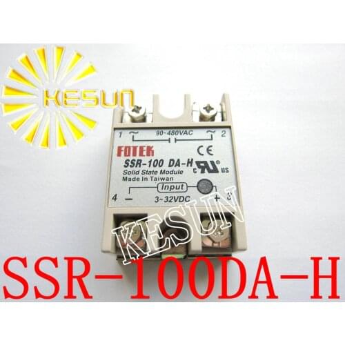 SSR-100DA-H SSR-100 DA-H 100A 3-32V DC TO 90-480V AC DC-AC Single Phase Solid State Relay x 10PCS