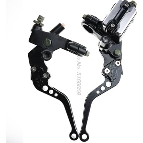 Stable Moto Motorcycle Brake clutch levers with cylinder pump for Znen 125Cc Moto Guzzi Honda Cb400 Parts Adelin Ys125
