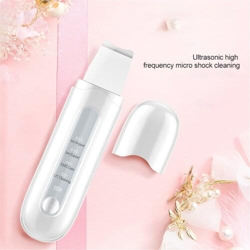 Ultrasonic Deep Face Cleaning Skin Scrubber Shrink pores remove blackheads Beauty Facial Lifting Whitening Peeling Shovel Device