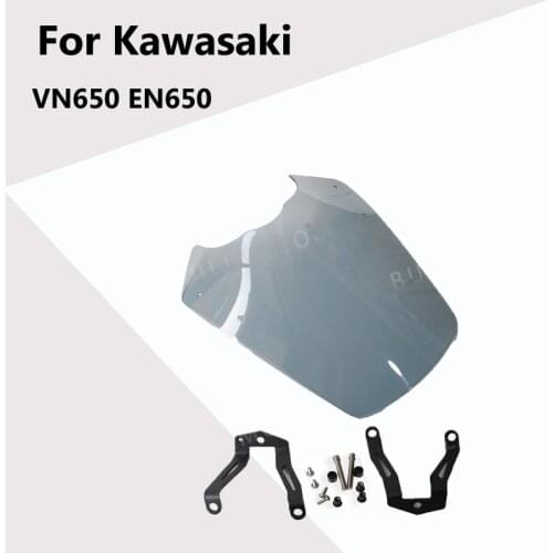 Vulcan S 650 Windscreen Motorcycle Windshield with Bracket For Kawasaki VN650 EN650 2015 2016 2017 2018 2019 2020 Accessories