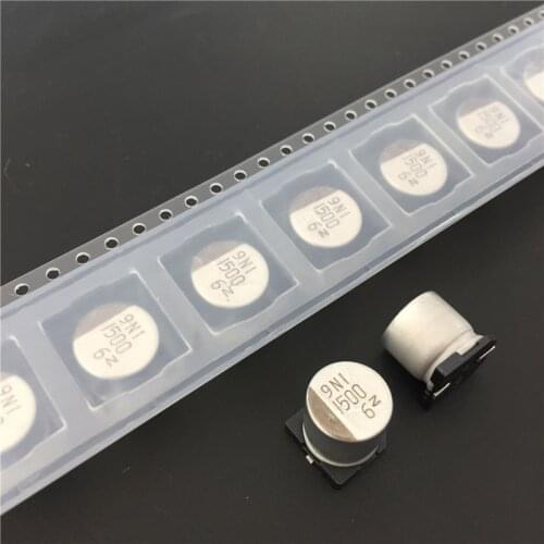 10pcs 1500uF 6.3V NACZ series 10x10.5mm 6.3V1500uF Chip type SMD Audio Electrolytic Capacitor