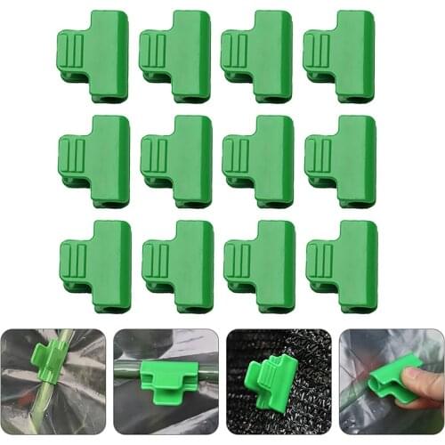 10Pcs Gardening Supplies Plastic Film Buckle Clips Greenhouse Pipe Clamps Snap Clamps Buckle Garden Tools